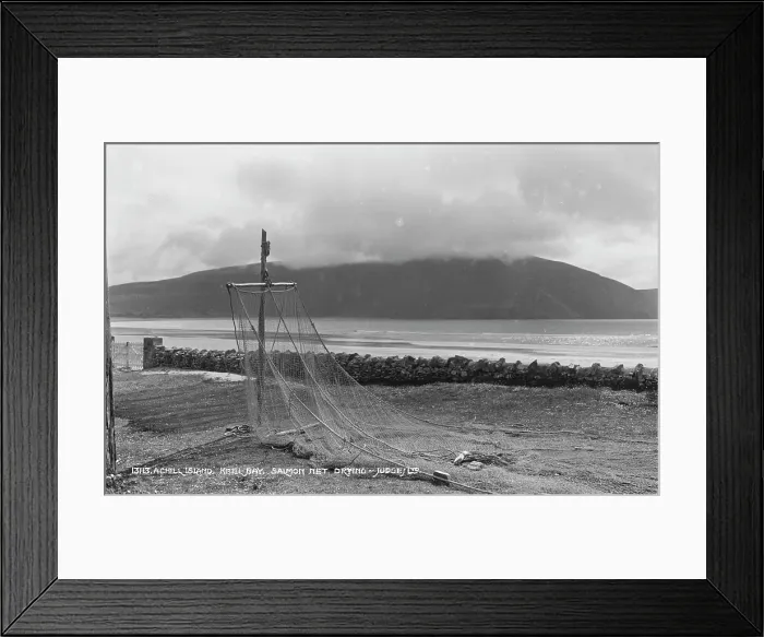 Framed Print : Salmon Net Drying at Keel Bay Framed Print : Salmon Net Drying at Keel Bay