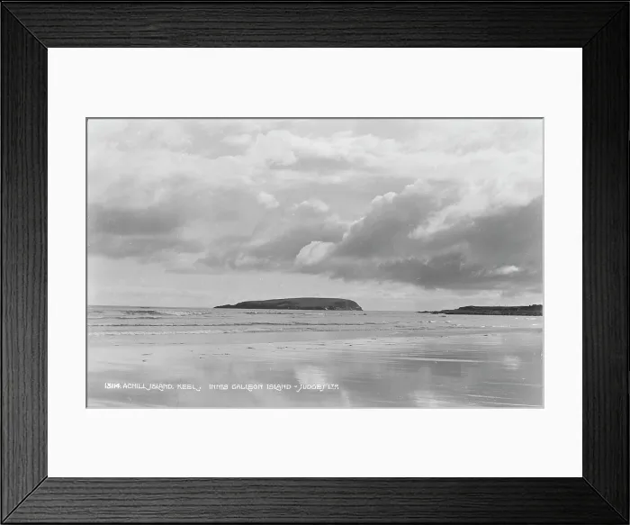 Framed Print : Innis Galleon Island from Keel Beach Framed Print : Innis Galleon Island from Keel Beach