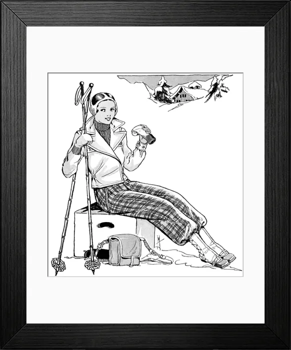 Framed Print : What to Wear for Winter Sports Framed Print : What to Wear for Winter Sports