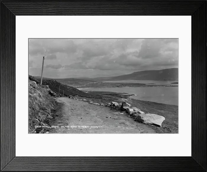 Framed Print : Scenic View on the Road to Keem Bay Framed Print : Scenic View on the Road to Keem Bay
