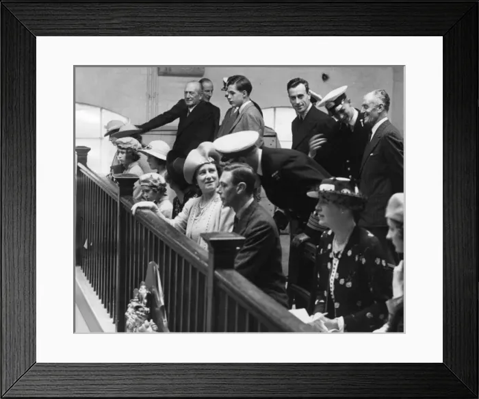 Framed Print : The Royal Family at Darmouth Naval College