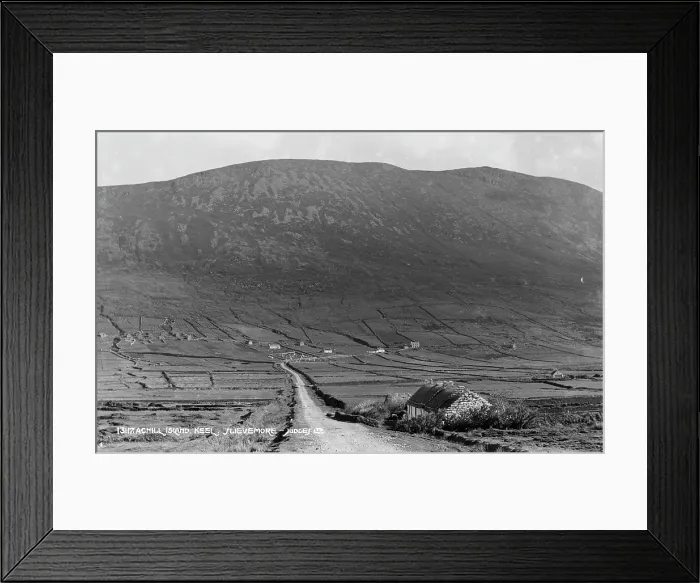 Framed Print : Scenic View of Slievemore Mountain Framed Print : Scenic View of Slievemore Mountain