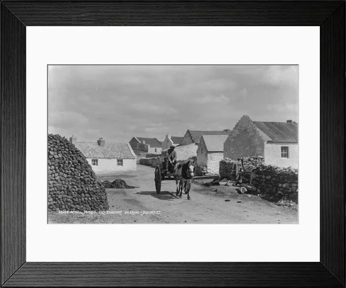 Framed Print : Old Dugort Village, Achill Island Framed Print : Old Dugort Village, Achill Island