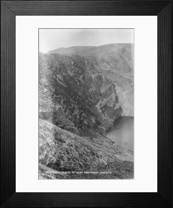 Framed Print : Scenic View of Achill Island by Lough Makeeroge Framed Print : Scenic View of Achill Island by Lough Makeeroge