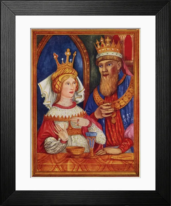 Framed Print : Sir Gawain and the Green Knight by William McLaren Framed Print : Sir Gawain and the Green Knight by William McLaren