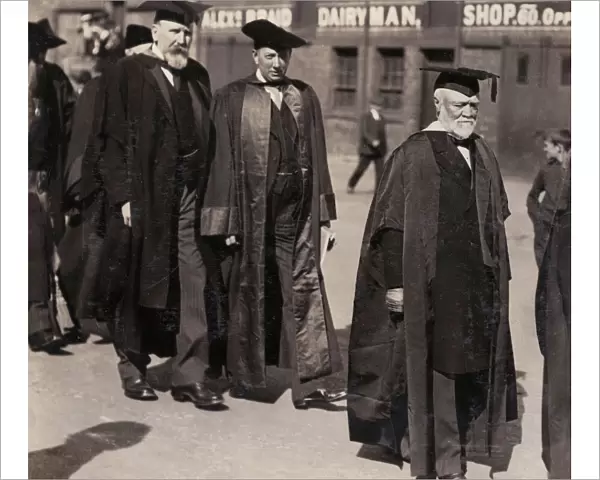 Andrew Carnegie at St Andrews University, Scotland