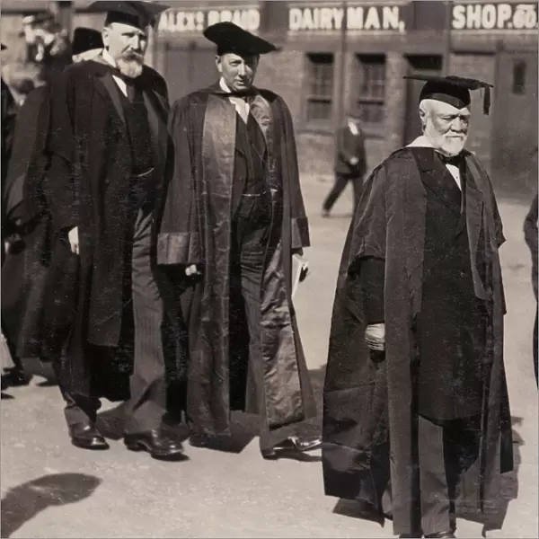 Andrew Carnegie at St Andrews University, Scotland