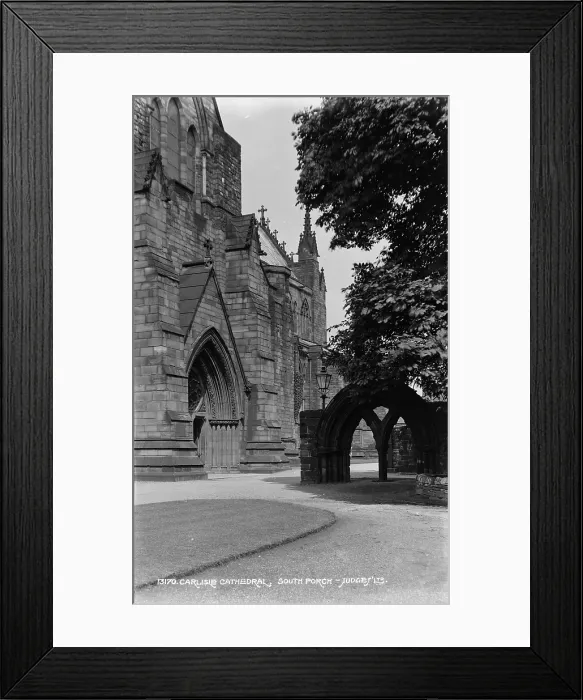 Framed Print : South Porch of Carlisle Cathedral