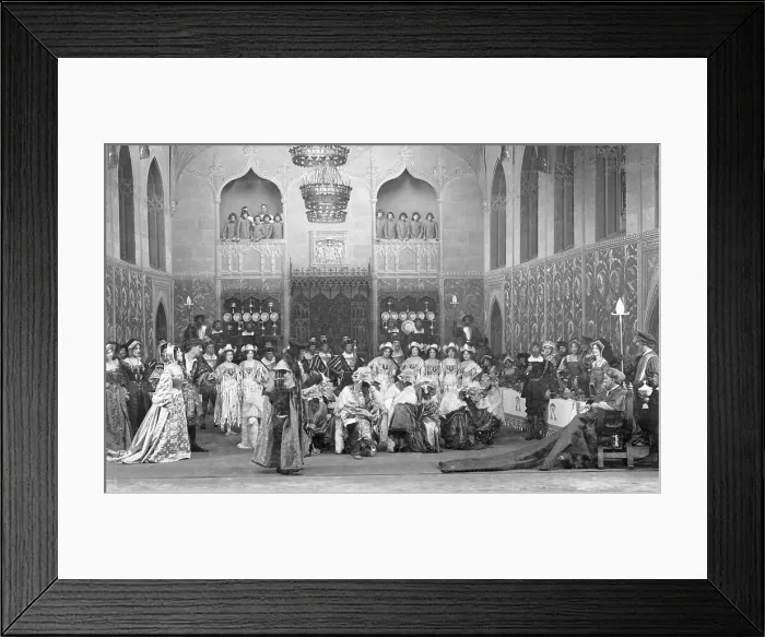 Framed Print : Scene from Shakespeares Henry VIII Framed Print : Scene from Shakespeares Henry VIII