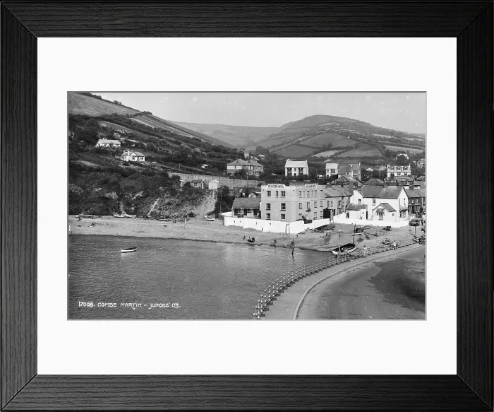 Framed Print : Combe Martin Seaside View Framed Print : Combe Martin Seaside View