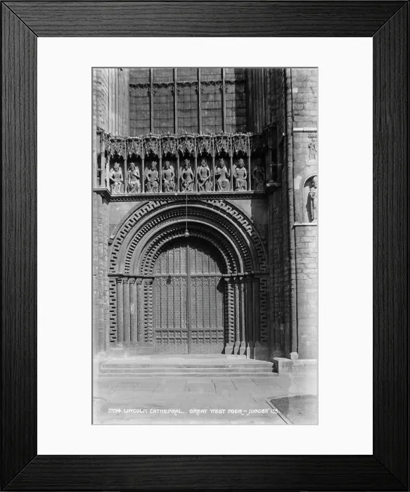 Framed Print : Great West Door of Lincoln Cathedral Framed Print : Great West Door of Lincoln Cathedral