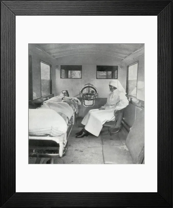 Framed Print : MAB Ambulance Interior, London