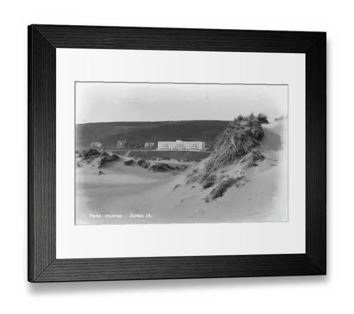Framed Print : Historic View of Saunton Framed Print : Historic View of Saunton