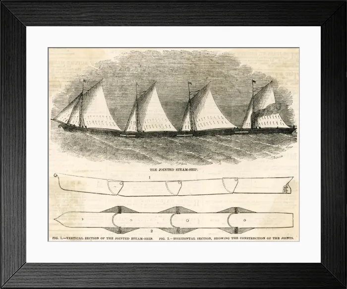 Framed Print : Jointed Steamship Framed Print : Jointed Steamship
