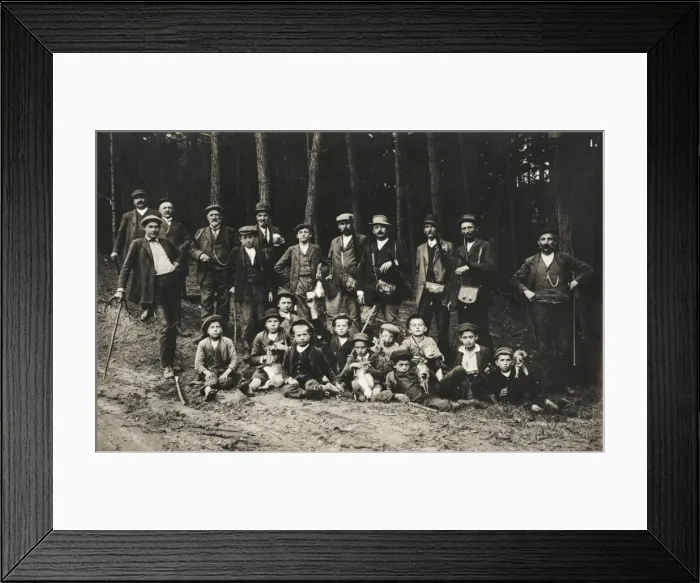 Framed Print : A country shooting party in Austria Framed Print : A country shooting party in Austria