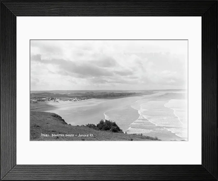Framed Print : Scenic View of Saunton Sands Framed Print : Scenic View of Saunton Sands