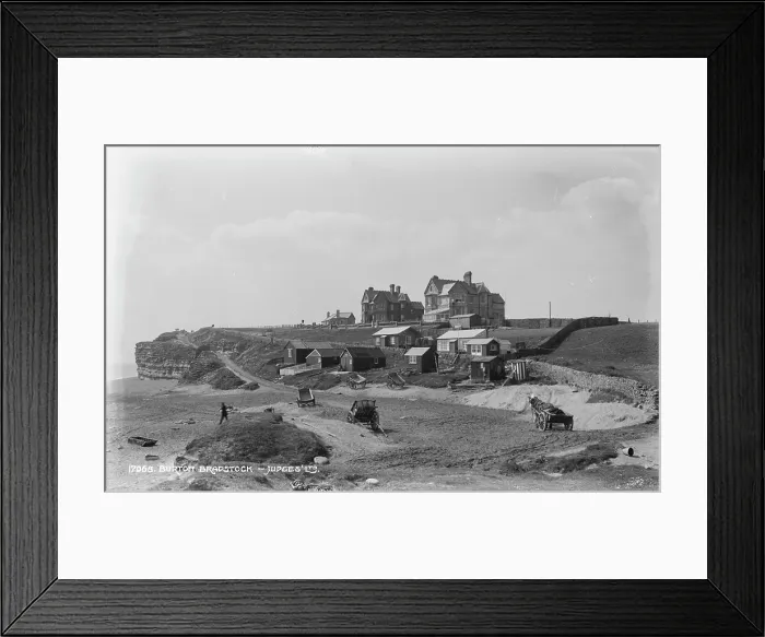 Framed Print : Coastal View of Burton Bradstock