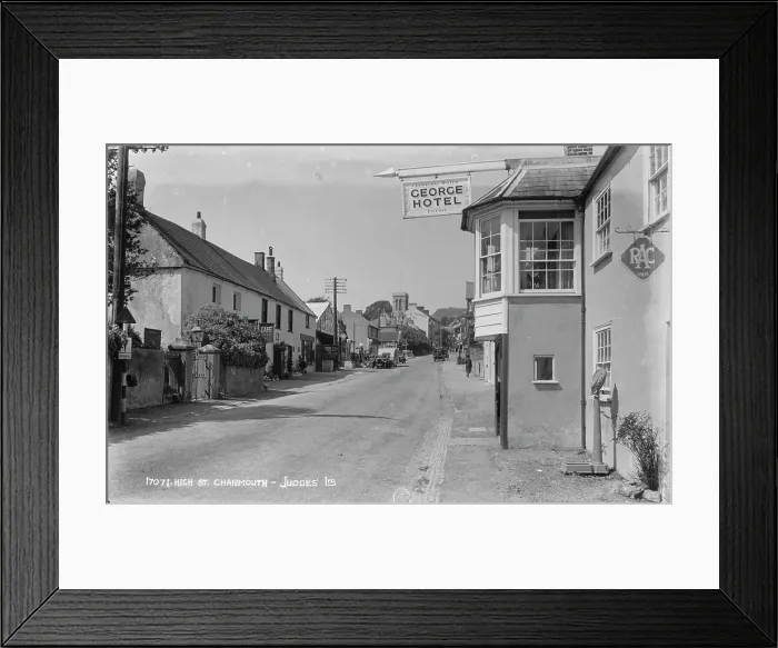 Framed Print : High Street Charmouth Framed Print : High Street Charmouth