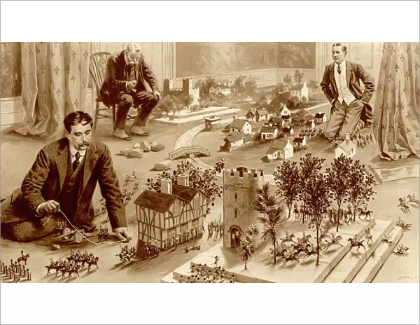 H. G. Wells playing Little Wars