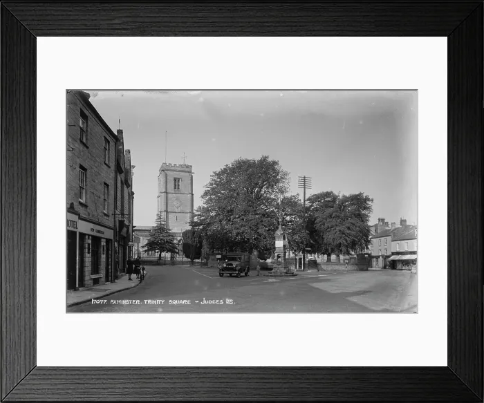 Framed Print : Trinity Square in Axminster Framed Print : Trinity Square in Axminster