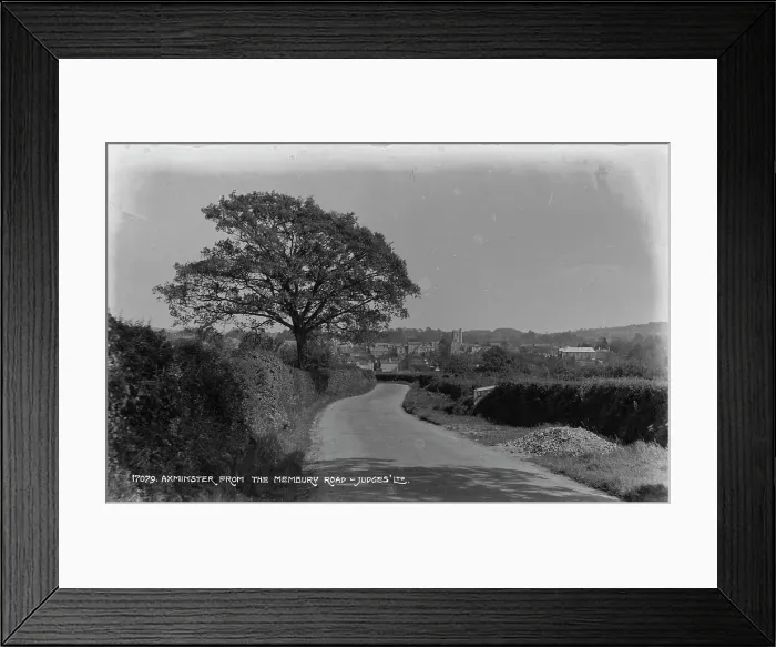 Framed Print : View of Axminster from Membury Road Framed Print : View of Axminster from Membury Road