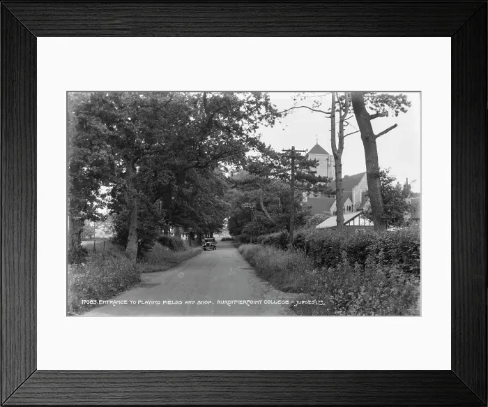 Framed Print : Entrance to Playing Fields and Shop, Hurstpierpoint College Framed Print : Entrance to Playing Fields and Shop, Hurstpierpoint College