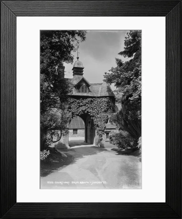 Framed Print : Courtyard at Bryn Asaph Framed Print : Courtyard at Bryn Asaph