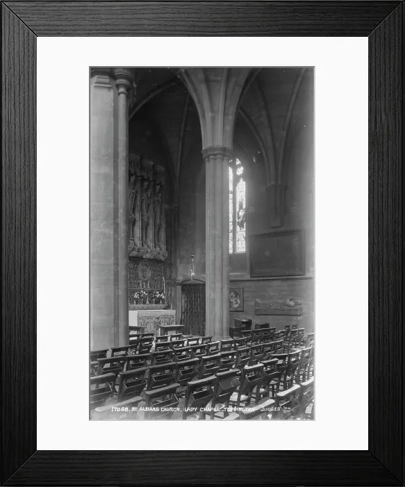 Framed Print : Interior of St. Albans Church, Lady Chapel