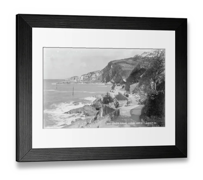 Framed Print : Lower Parade, Combe Martin Framed Print : Lower Parade, Combe Martin