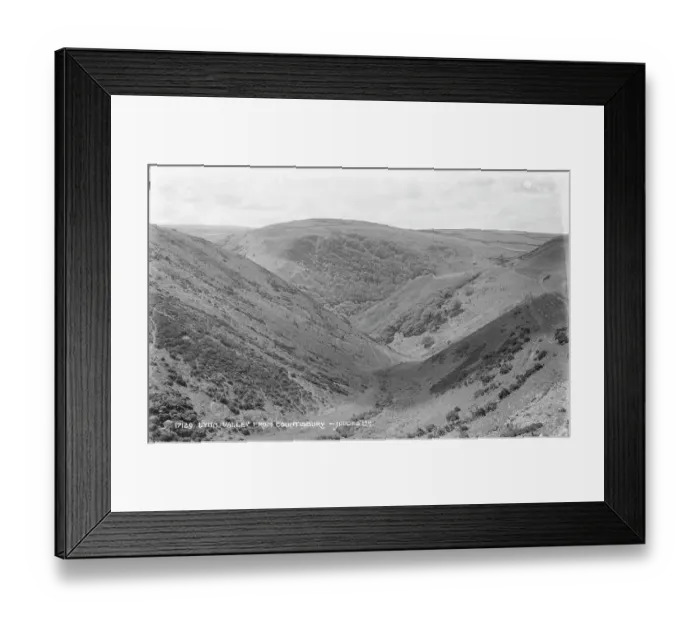 Framed Print : Lynn Valley from Countisbury Framed Print : Lynn Valley from Countisbury