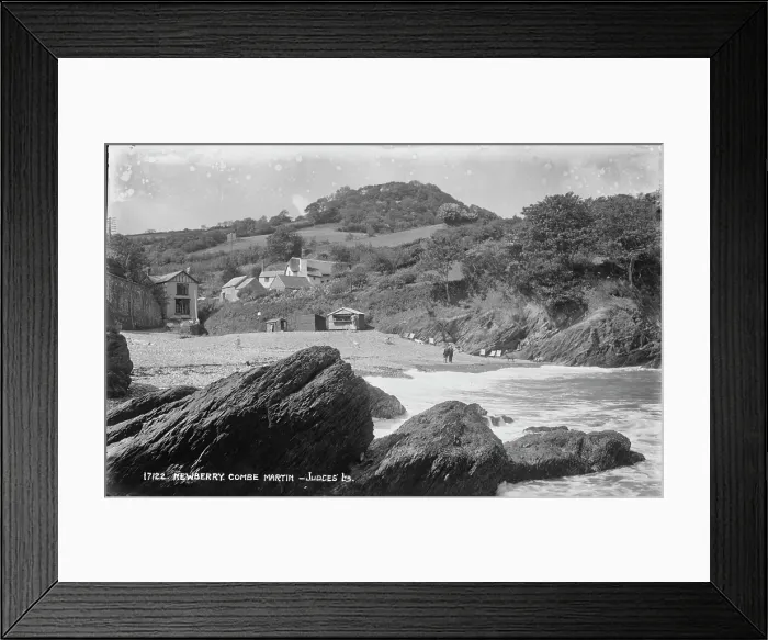 Framed Print : Coastal Scene at Combe Martin Framed Print : Coastal Scene at Combe Martin