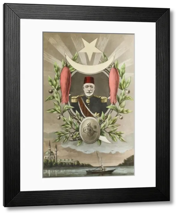 Framed Print : Sultan Mehmed V Reshad of Turkey Framed Print : Sultan Mehmed V Reshad of Turkey