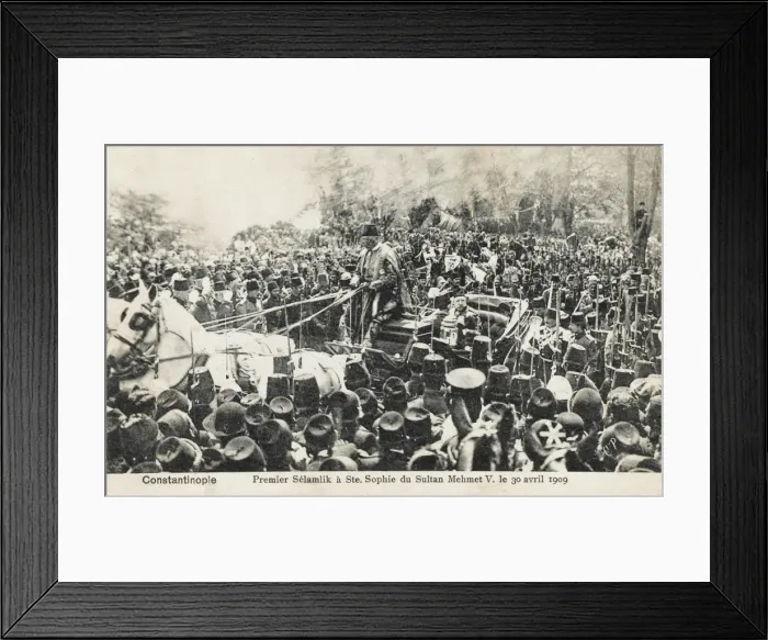 Framed Print : Sultan Mehmed V Reshad of Turkey - First Friday Prayers Framed Print : Sultan Mehmed V Reshad of Turkey - First Friday Prayers