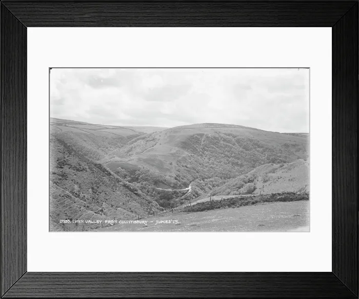 Framed Print : Lynn Valley from Countisbury Framed Print : Lynn Valley from Countisbury