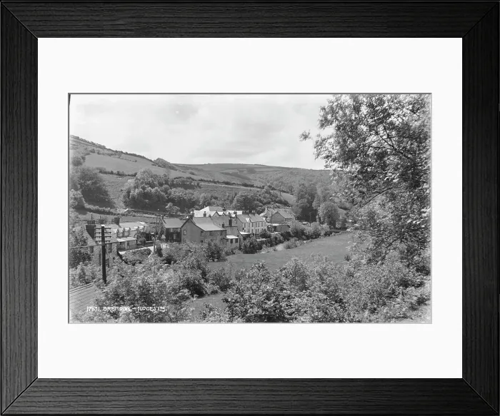 Framed Print : Scenic View of Brendon Village Framed Print : Scenic View of Brendon Village