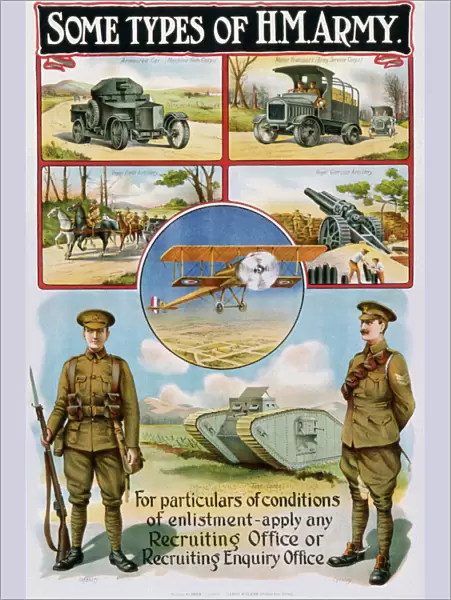 Recruitment poster for H M Army