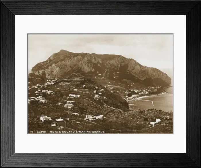 Framed Print : Monte Solaro and the Grand Harbour, Capri