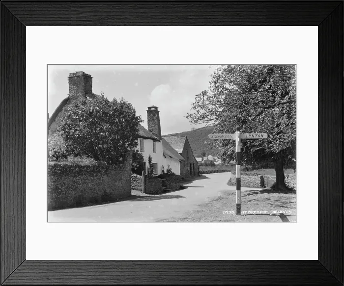 Framed Print : Signpost at Brendon Framed Print : Signpost at Brendon