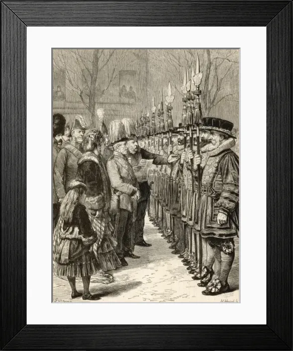 Framed Print : Beefeaters at the Tower of London Framed Print : Beefeaters at the Tower of London