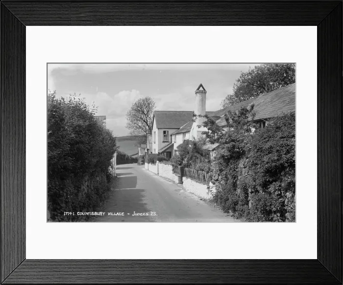 Framed Print : Countisbury Village Framed Print : Countisbury Village