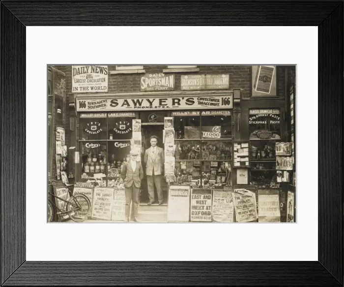 Framed Print : Newsagent & Much More - Oxford Framed Print : Newsagent & Much More - Oxford
