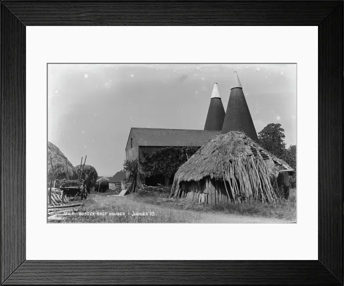 Framed Print : Sussex Oast Houses Framed Print : Sussex Oast Houses