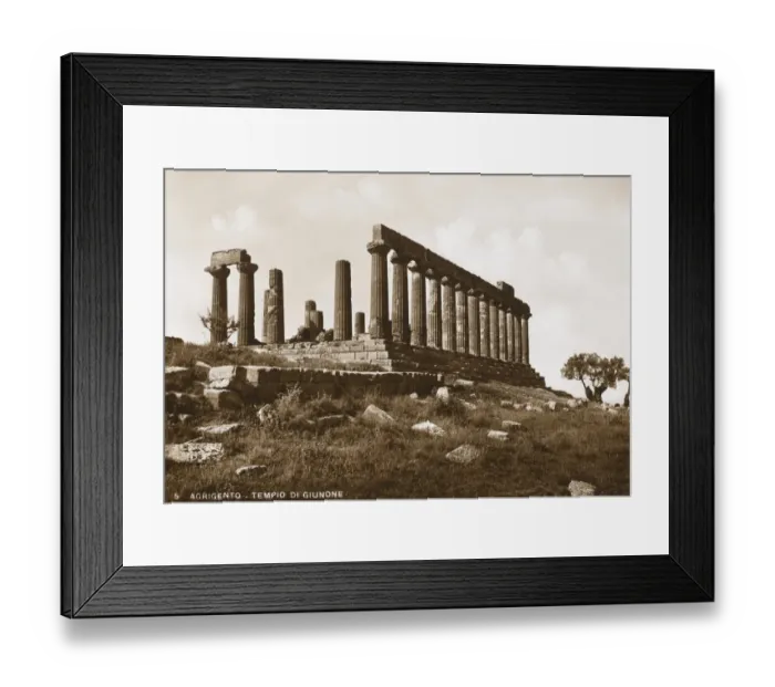 Framed Print : Greek Temple of Giunone at Agrigento, Sicily Framed Print : Greek Temple of Giunone at Agrigento, Sicily