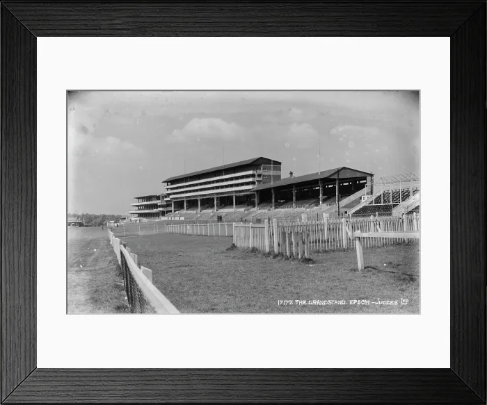 Framed Print : The Grandstand at Epsom