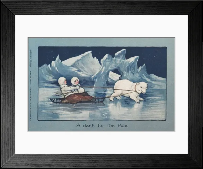 Framed Print : A Dash for the Pole by Ethel Parkinson Framed Print : A Dash for the Pole by Ethel Parkinson
