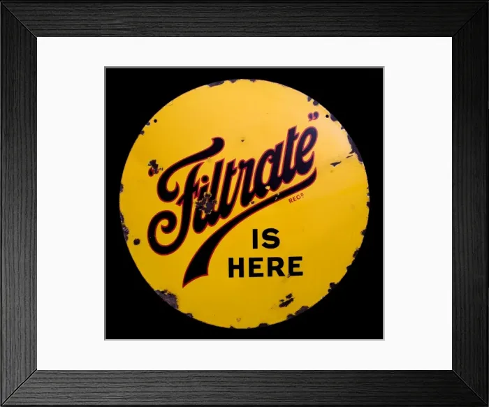 Framed Print : Circular sign for Filtrate Framed Print : Circular sign for Filtrate