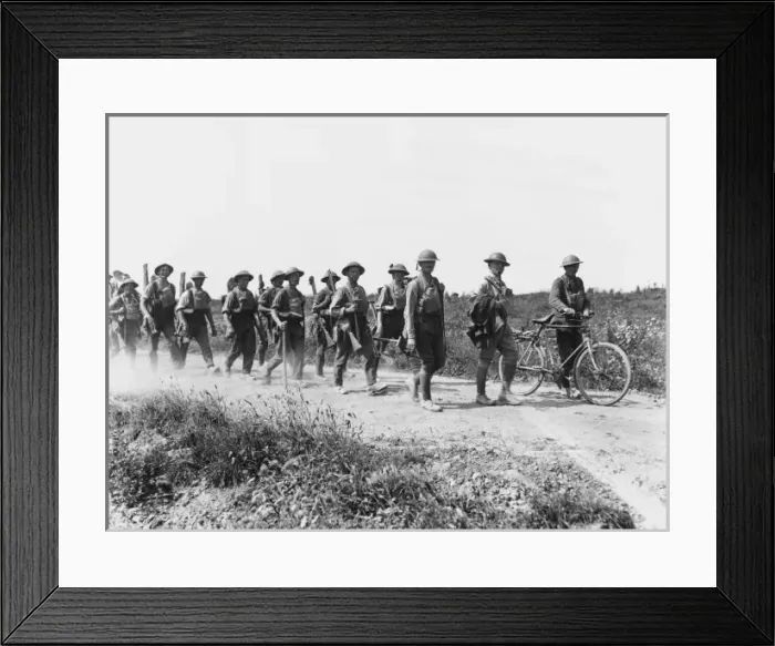 Framed Print : Allied troops 1916 Framed Print : Allied troops 1916