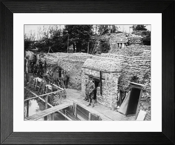 Framed Print : Yser Canal, Ypres, 1917 Framed Print : Yser Canal, Ypres, 1917
