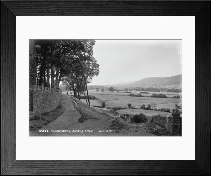 Framed Print : Abergavenny Castle Walk Framed Print : Abergavenny Castle Walk