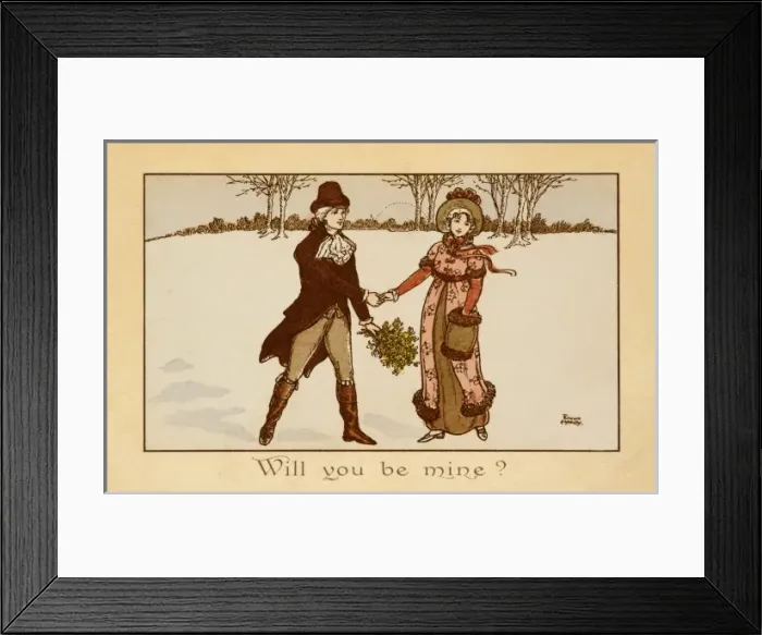 Framed Print : Will You Be Mine by Florence Hardy Framed Print : Will You Be Mine by Florence Hardy